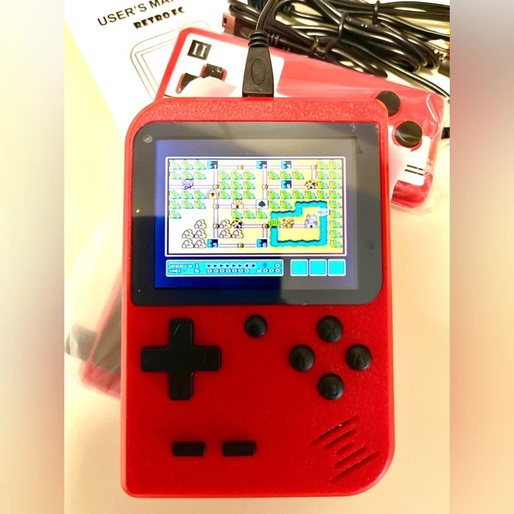 NIB Retro Handheld Digital 500 Games Console/can hook to TV